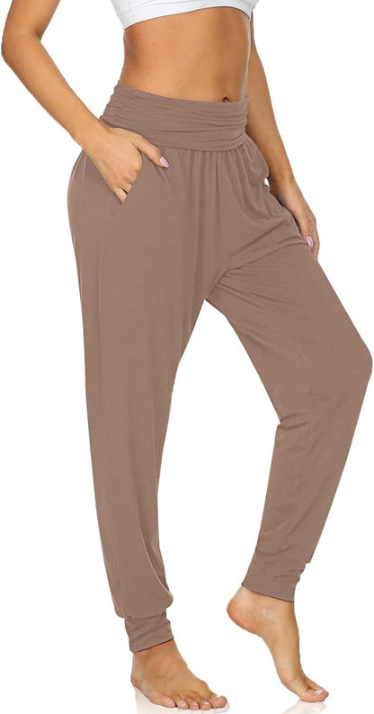 Women'S Cozy Yoga Joggers Pants Loose Workout Sweatpants Comfy Lounge Pants with Pockets