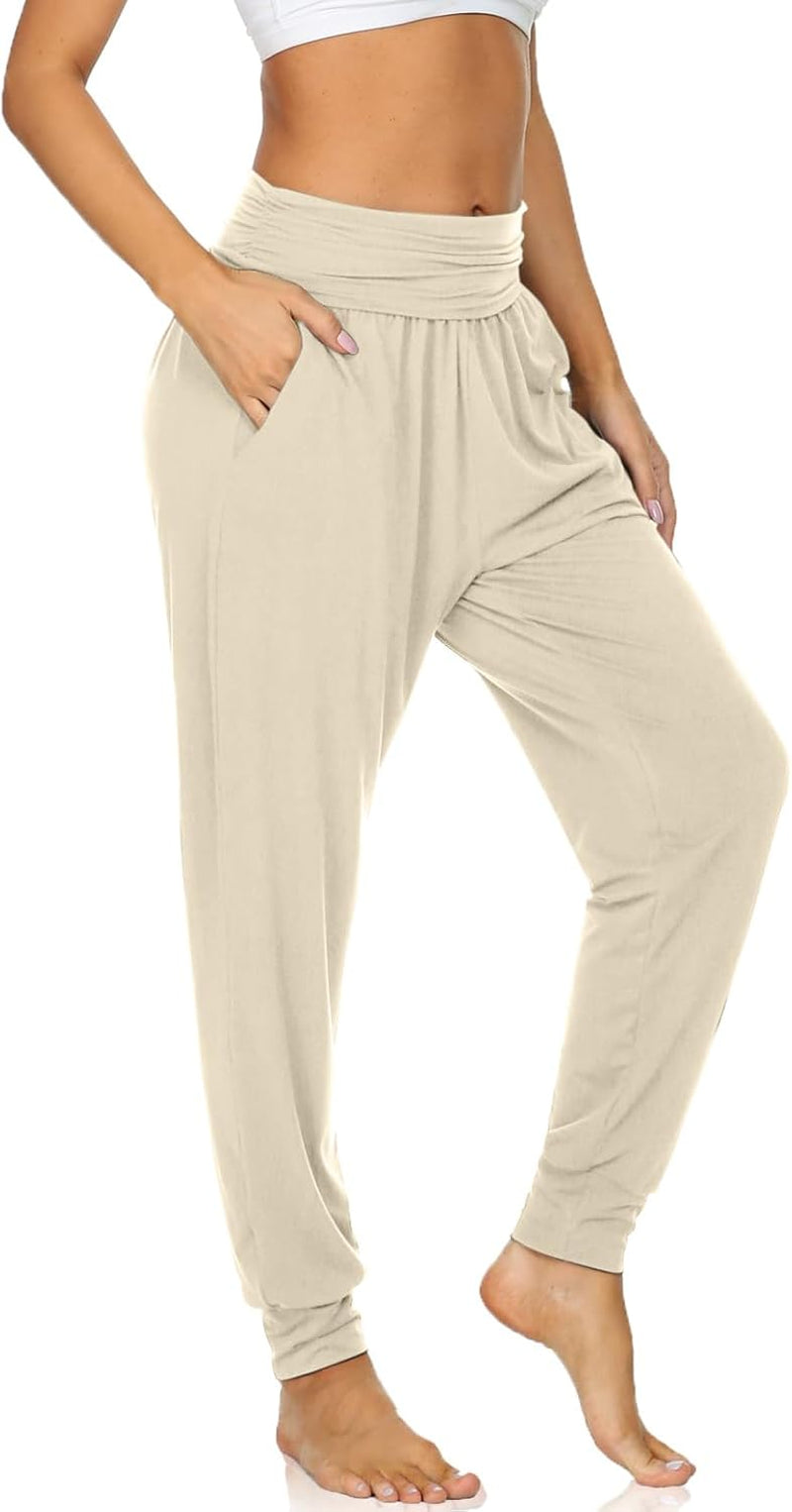 Women'S Cozy Yoga Joggers Pants Loose Workout Sweatpants Comfy Lounge Pants with Pockets