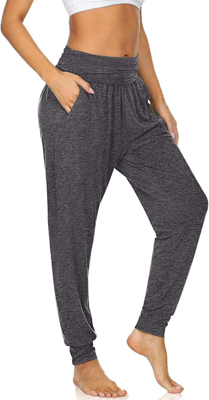 Women'S Cozy Yoga Joggers Pants Loose Workout Sweatpants Comfy Lounge Pants with Pockets