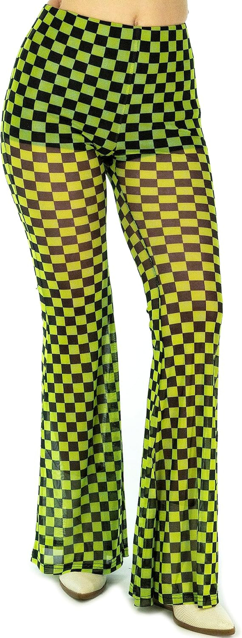 Women'S Print Elastic High Waisted Stretch Flared Leg Yoga Festival Rave Bell Bottoms Pants