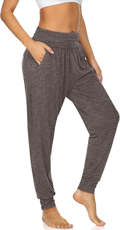 Women'S Cozy Yoga Joggers Pants Loose Workout Sweatpants Comfy Lounge Pants with Pockets