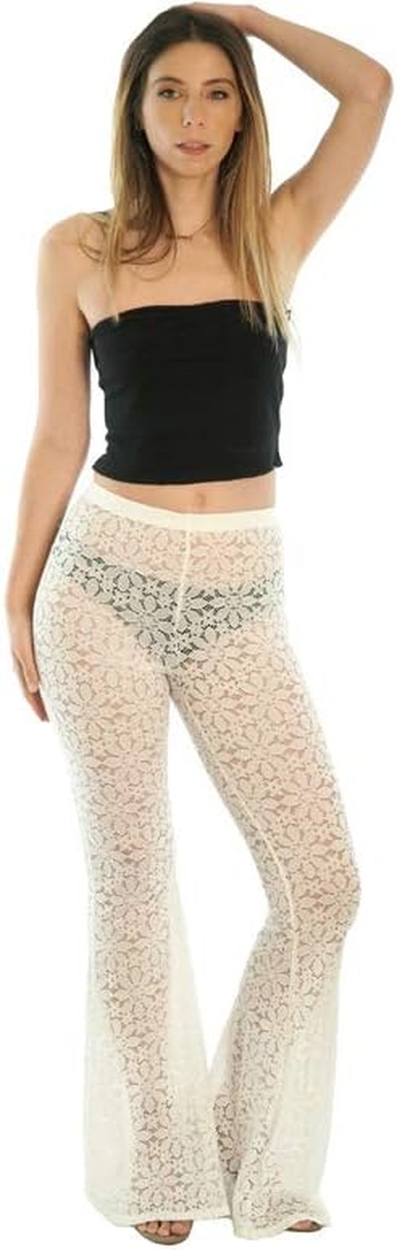 Women'S Print Elastic High Waisted Stretch Flared Leg Yoga Festival Rave Bell Bottoms Pants